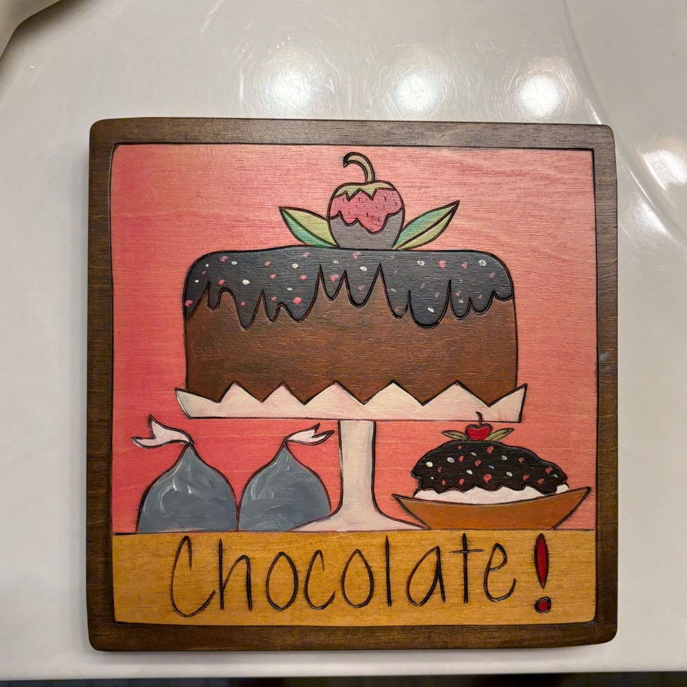 Chocolate Cake Wall Art Decor